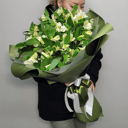 Букет «Изумруд» из альстромерий