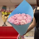 Букет 15 пионов