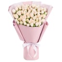 Букет кустовых кремовых роз Делюкс