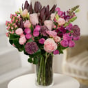 Eternal elegance: purple Roses and Carnations