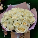 Букет «25 белых роз»