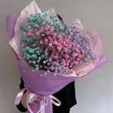 Мини букет из разноцветной Гипсофилы