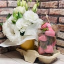 Подарочный набор «Клубника в шоколаде с цветами»