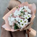 Букет «Летний луговой» из альстромерий и хризантем