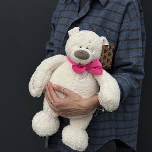 Мишутка с розовым бантиком