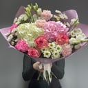 Букет «Нежный поцелуй» из хризантем и роз