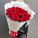 Букет из 35 красных роз 70 см