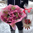 Подарочный набор «Орхидея с клубникой»