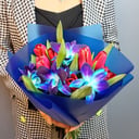 Букет из Тюльпанов и Орхидеи