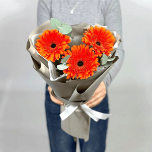 Букет «Благородный акцент» из гербер