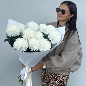 Букет «Белые Хризантемы»