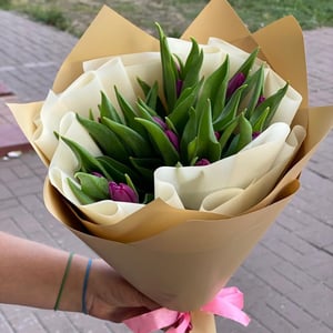 Букет «Весенняя свежесть» из тюльпанов