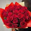 Букет из эквадорской красной розы 25 шт