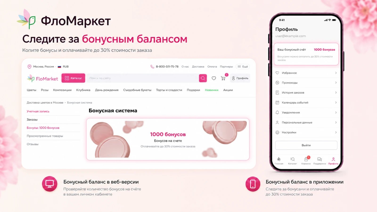 Бонусная программа ФлоМаркет