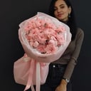 Авторский букет Хризантема Хлопок И Лаг