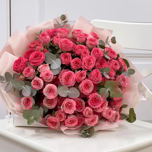 Букет "Розовая симфония"
