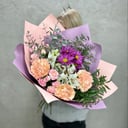 Букет «Париж» из альстромерий и гвоздик