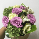 Букет «Волшебный край» из роз и эустом