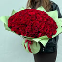 Букет «Цвет страсти 101 роза»
