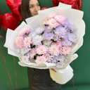 Букет «Сердце из хризантем 2»