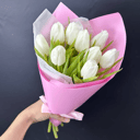 Букет белых тюльпанов