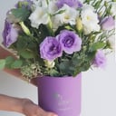 Сиреневый туман из эустом