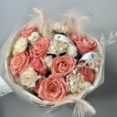 Розовое облако букет из розы Анна Карина