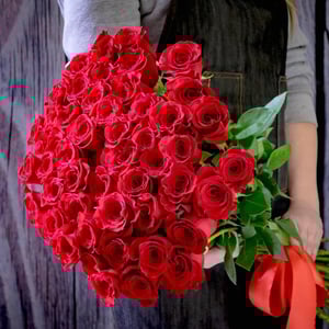 Букет «51 красная роза»