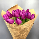 Букет тюльпанов в крафте 02