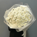 Букет из 27 кустовых хризантем