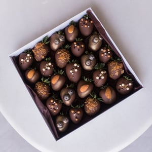 Клубника в шоколаде Молочный на 25 ягод