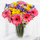 Букет «Долгожданное свидание» из ирисов и роз