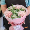 Букет «Французские розы и альстромерия»