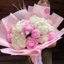 Букет «Пионы и гортензии»