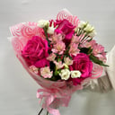 Авторский букет 109 - Для любимой из роз и эустом