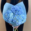 Букет из 3 голубых гортензии