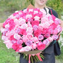 Букет «101 розовая роза»