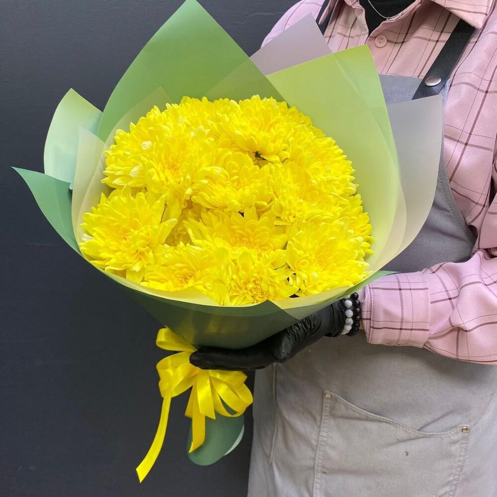 Букет «Солнышко» из хризантем