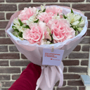 Авторский букет из французских роз Монди