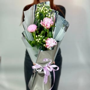 Букет «Взрыв» из пионов