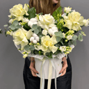 Коробка с цветами «Роза французская белая»