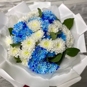 Букет «Забота» из хризантем