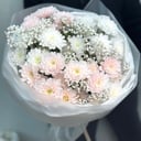 Букет «Стойкое облачко» из хризантем