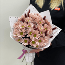 Букет Кустовых Хризантем и Лагуруса