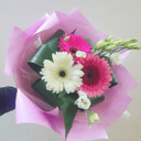 Букет Лизиантуса и Гербер