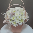 Коробочка с хризантемами