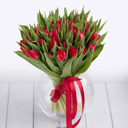 Букет 51 тюльпан красный