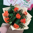 Букет «Оранжевый экспресс» из роз