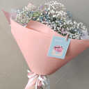 Пышный букет радужной гипсофилы