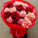 Букет с французскими Розами и диантусами